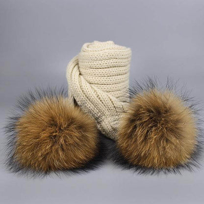Warm Soft Hat Scarf Gift Set
