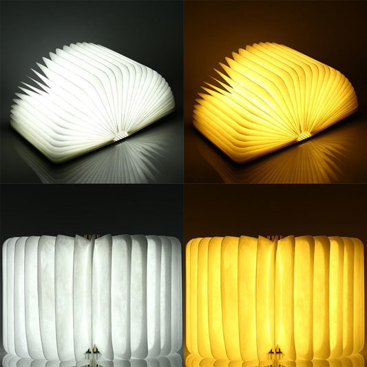 Compact USB Rechargeable Wooden Desk Reading Lamp - Luxicro