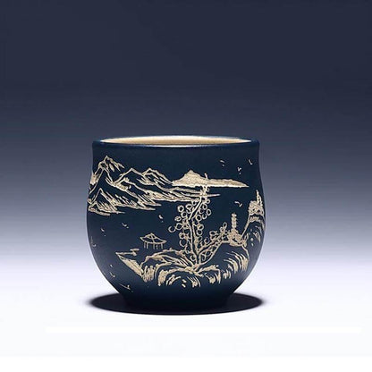 Beautiful Flower Pattern Tea Cup - Luxicro