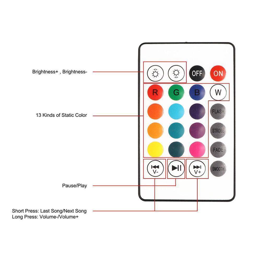 Wireless Color Changing LED Bluetooth Speaker Light