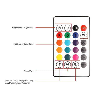 Smart LED Bluetooth Color Changing Light Bulb Speaker