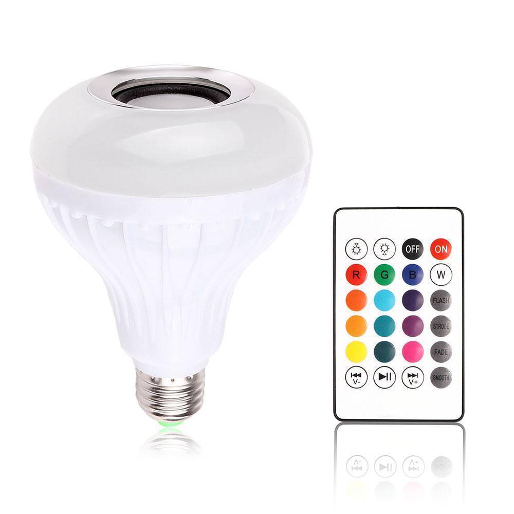 Smart LED Bluetooth Color Changing Light Bulb Speaker - Luxicro