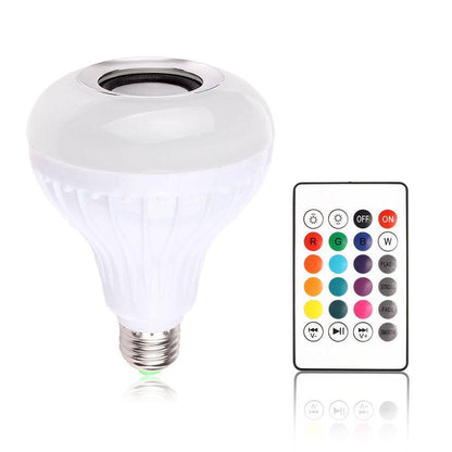 Smart LED Bluetooth Color Changing Light Bulb Speaker - Luxicro
