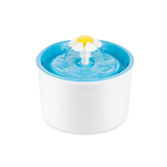 Easy Clean Pet Fountain Flower Water Bowl