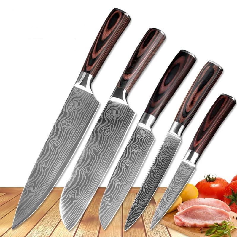 Professional Sharp Kitchen Knife Set Stainless Steel - Luxicro