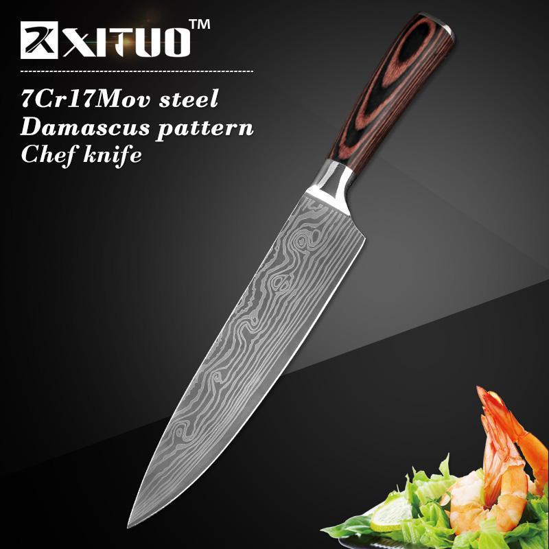 Professional Sharp Kitchen Knife Set Stainless Steel