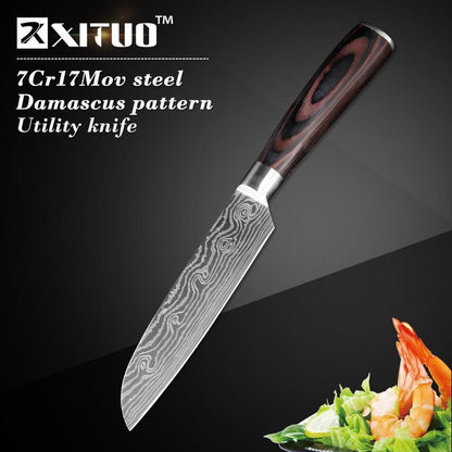 Professional Sharp Kitchen Knife Set Stainless Steel