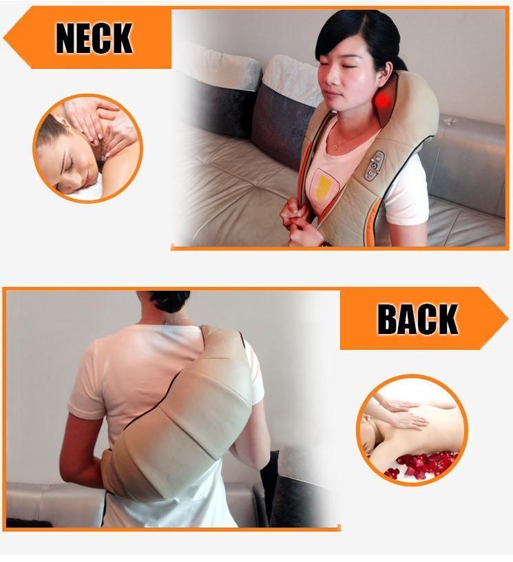 Warm Therapy Neck and Back Massager Cushion