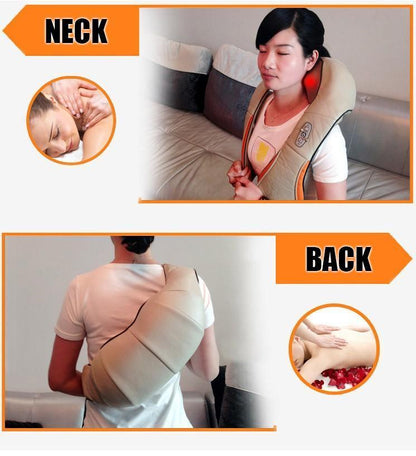 Warm Therapy Neck and Back Massager Cushion
