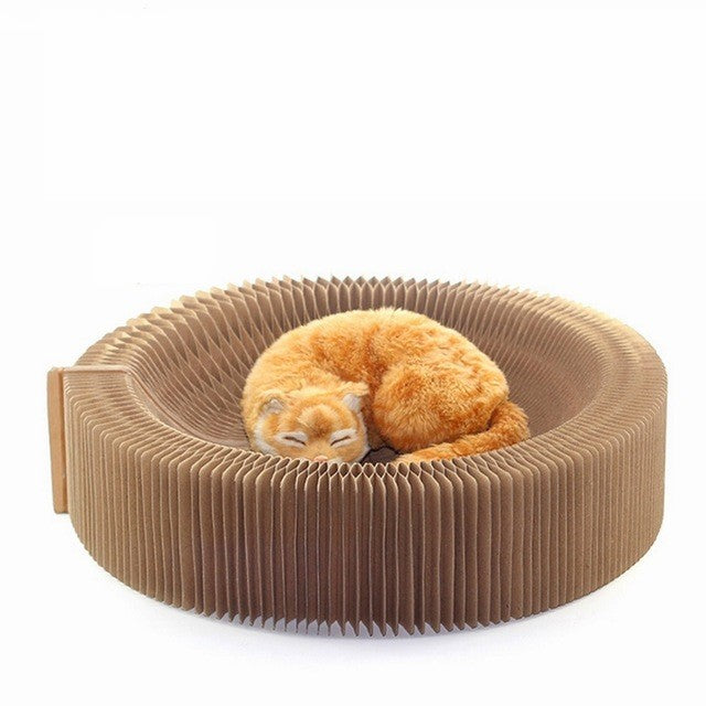 Foldable Cat Scratcher Bed Board