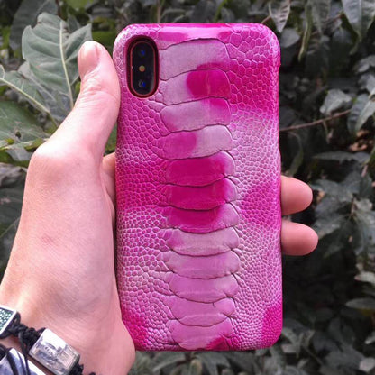 Genuine Luxury Ostrich Skin iPhone X Case - Luxicro