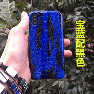 Genuine Luxury Ostrich Skin iPhone X Case