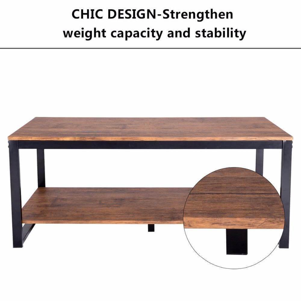 Stylish Metal Rectangular Coffee Table
