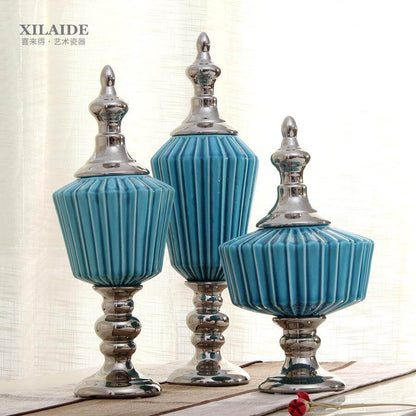 Beautiful Clear Ceramic Cookie Containers - Luxicro