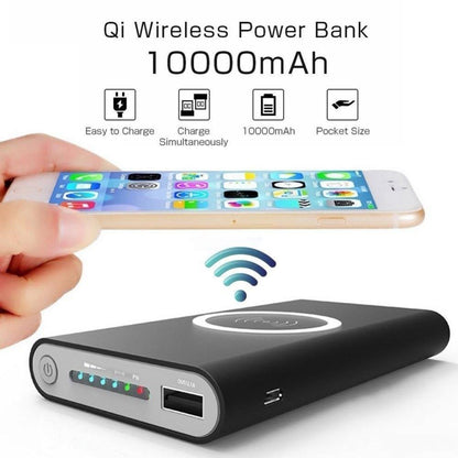 Portable Wireless Charging Power Bank For iPhone Android