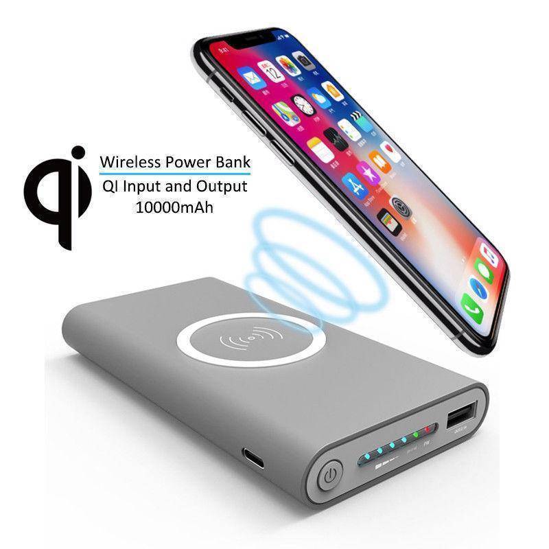 Portable Wireless Charging Power Bank For iPhone Android