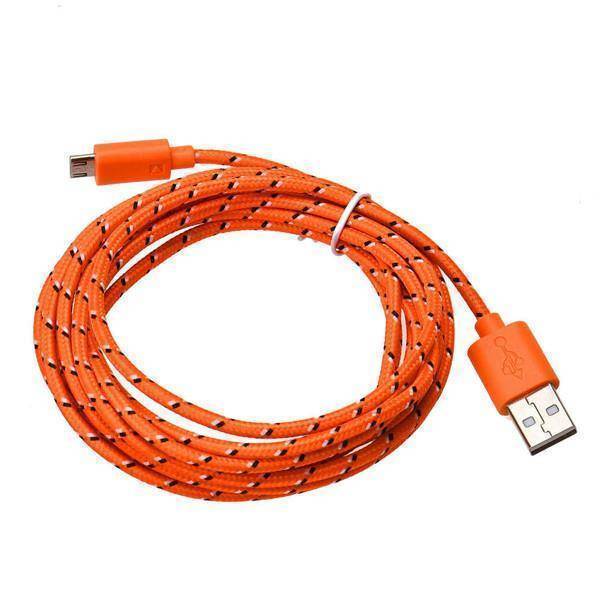 Vibrant 10Ft Braided iPhone Charger Cord
