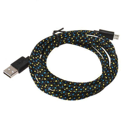 Vibrant 10Ft Braided iPhone Charger Cord - Luxicro