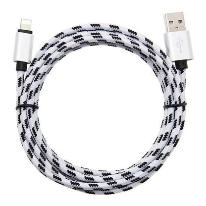 Vibrant 10Ft Braided iPhone Charger Cord