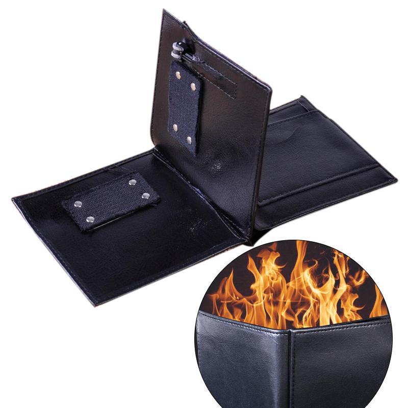 Fashionable Fire Design Leather Wallet - Luxicro