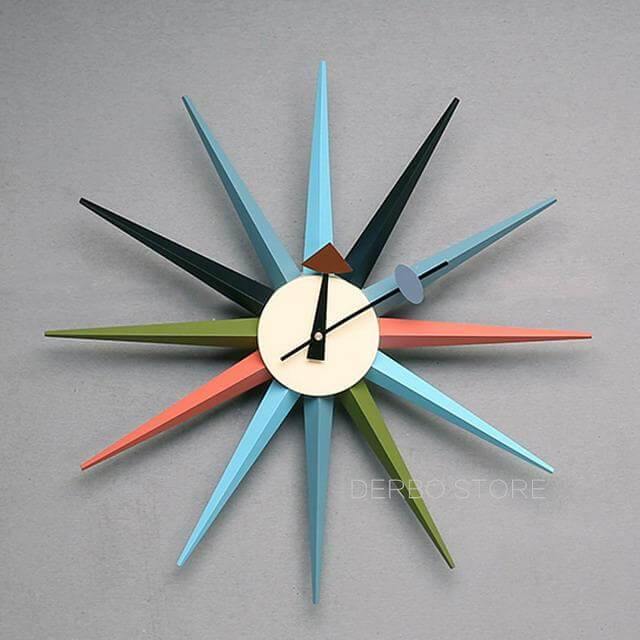 Modern Round Star Wall Clock