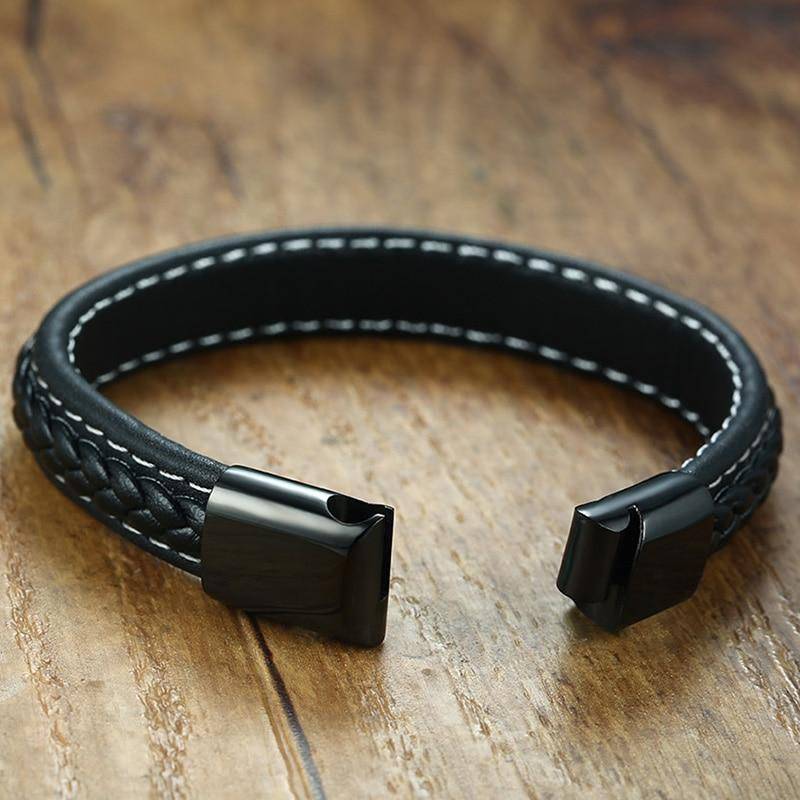 Classic Silver Alert ID Bracelet for Men - Luxicro