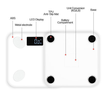 Accurate Wireless Digital Scale with Body Fat Tracker