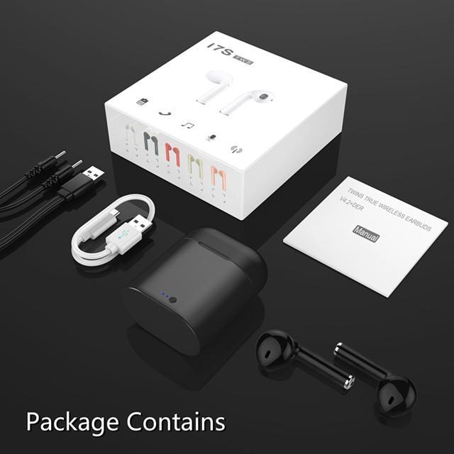 Cordless Bluetooth In-Ear Headphones with Microphone