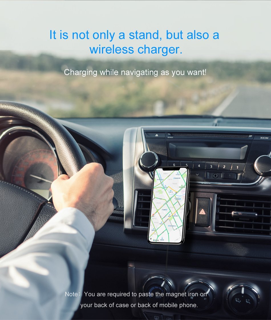 Compact Fast Wireless Charging Holder