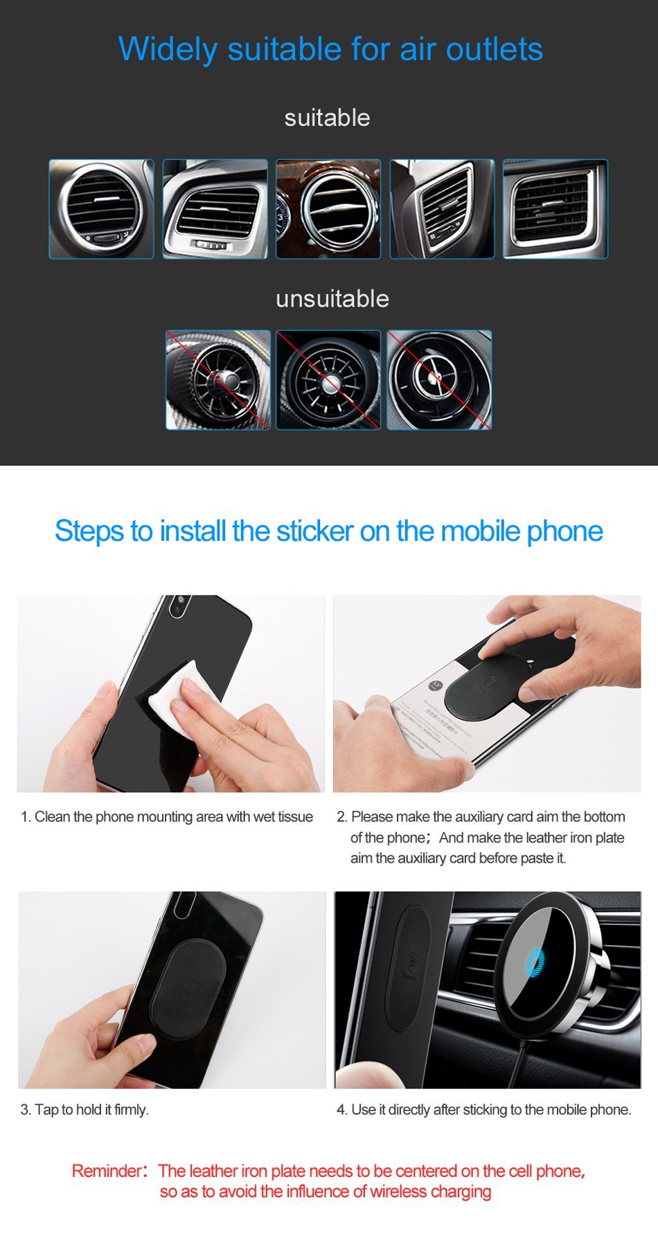 Compact Fast Wireless Charging Holder