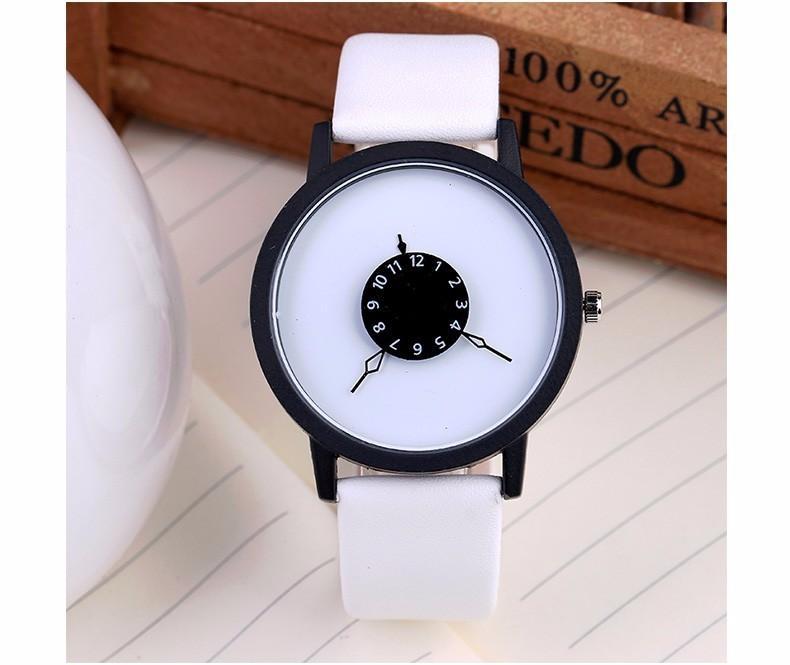 Elegant Real Leather Ladies Fashion Watch