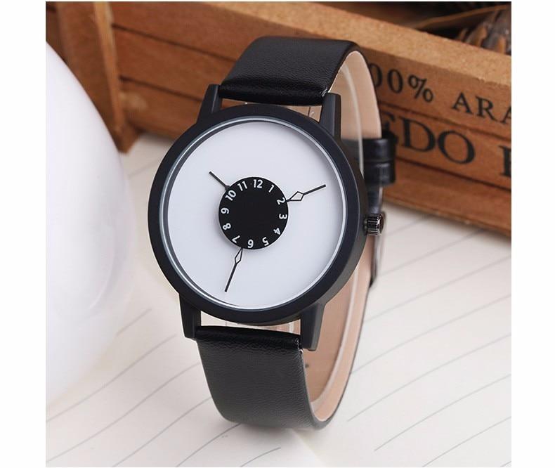 Elegant Real Leather Ladies Fashion Watch