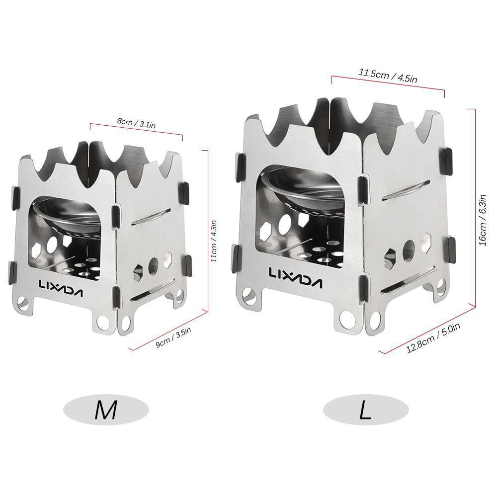 Portable Compact Camping Stove with Stainless Steel Burner
