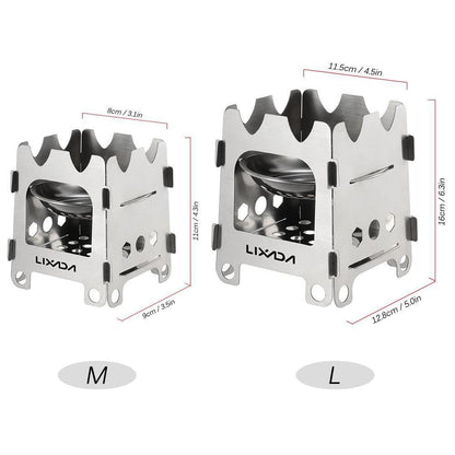 Portable Compact Camping Stove with Stainless Steel Burner