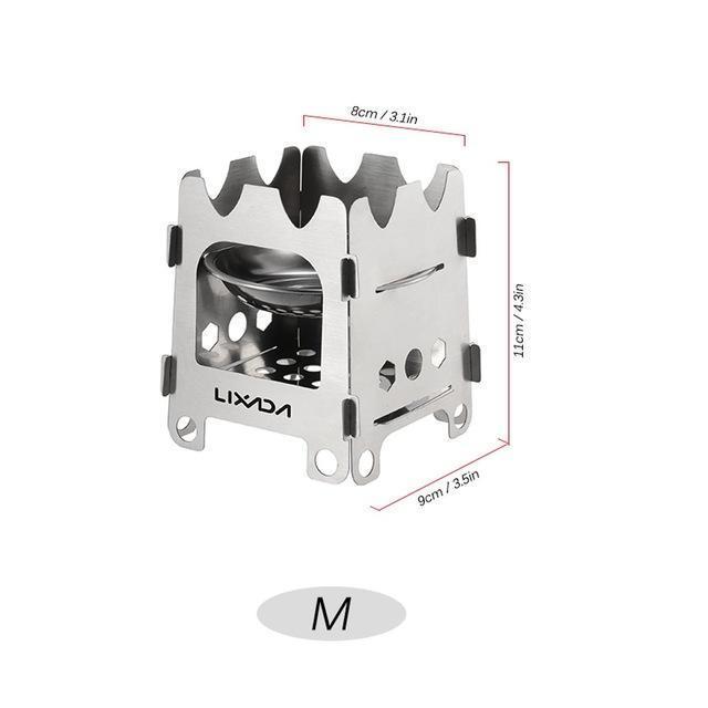 Portable Compact Camping Stove with Stainless Steel Burner