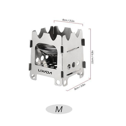 Portable Compact Camping Stove with Stainless Steel Burner