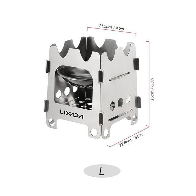 Portable Compact Camping Stove with Stainless Steel Burner