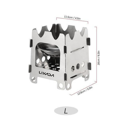 Portable Compact Camping Stove with Stainless Steel Burner