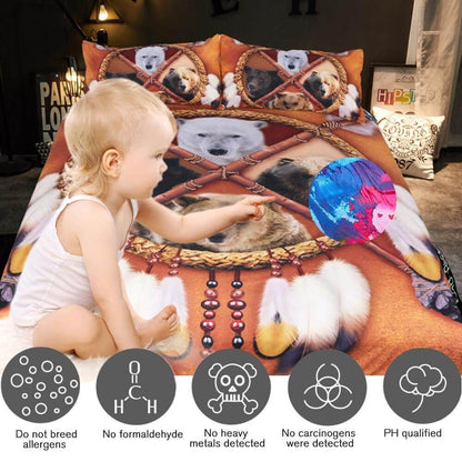 Vibrant Wild 3D Pattern Bedding Set