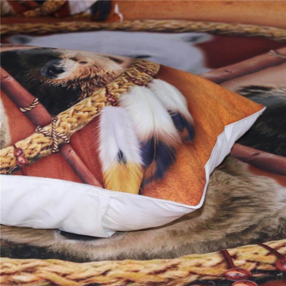 Vibrant Wild 3D Pattern Bedding Set