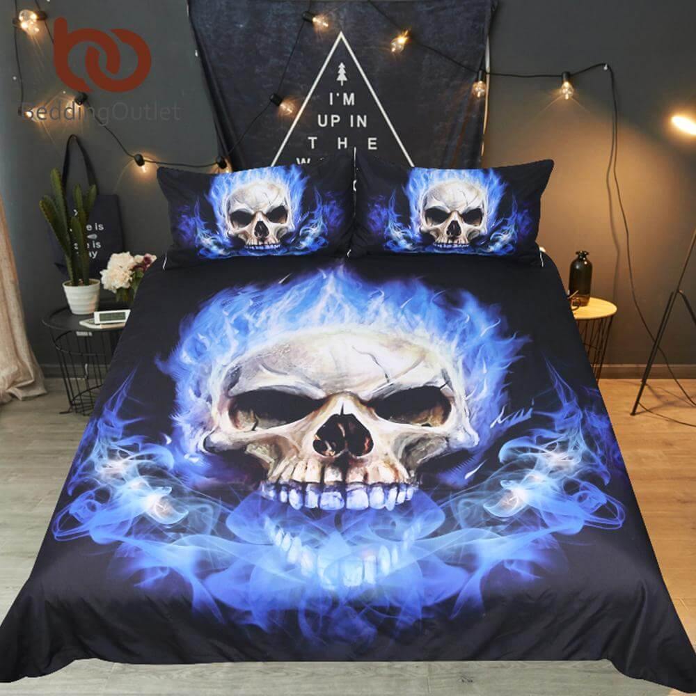 Navy Black Luxury Bedding Set 3 Piece - Luxicro