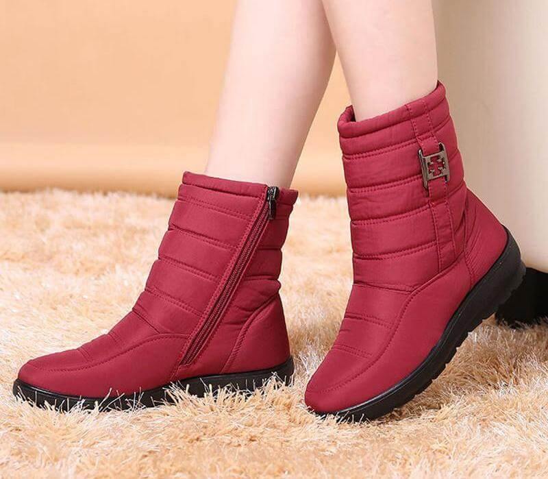 Warm Waterproof Women's Rain Boots - Luxicro