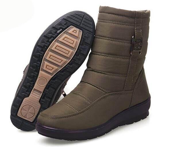 Warm Waterproof Women's Rain Boots