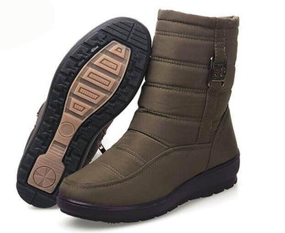 Warm Waterproof Women's Rain Boots