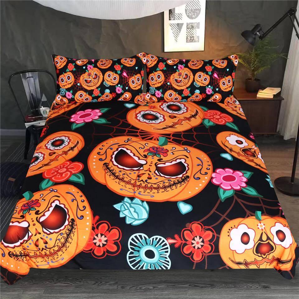 Autumn Floral Pattern Bedding Duvet Cover Set - Luxicro