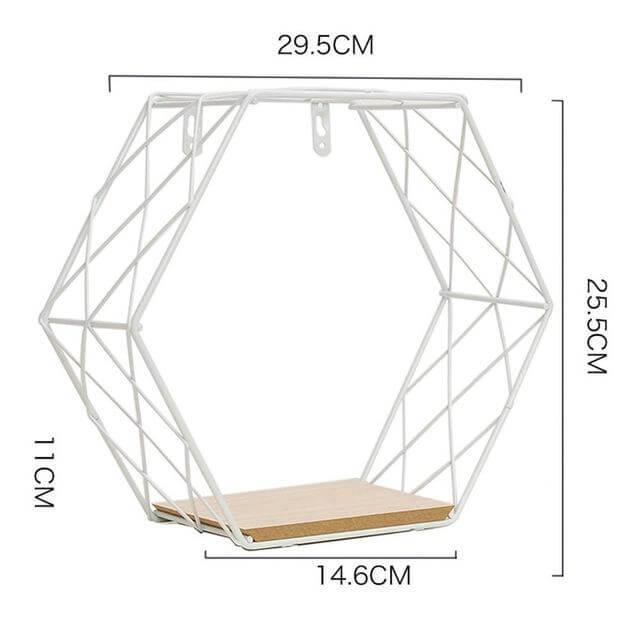 Industrial Style Metal Wall Storage Rack