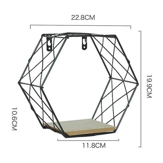 Industrial Style Metal Wall Storage Rack