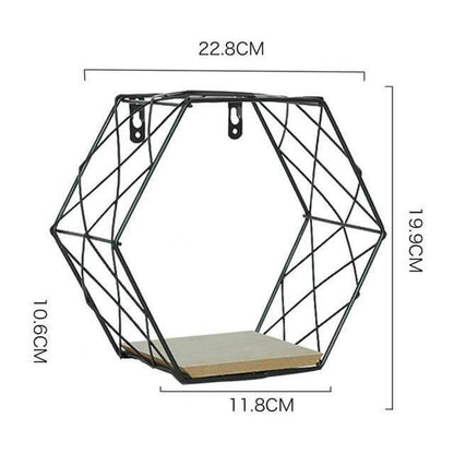 Industrial Style Metal Wall Storage Rack