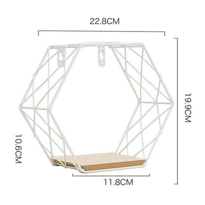Industrial Style Metal Wall Storage Rack