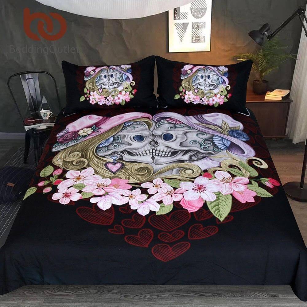 Pastel Pink Love Bedding Set 3 Piece - Luxicro